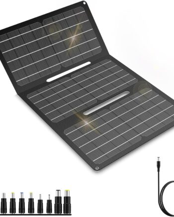 Portable Solar Panels 30W Foldable Solar Panels Charger ETFE Solar Panel with DC USB-C and USB-A IP65 Waterproof for ll Power Station Mobile Phones RV Travel Outdoor Camping
