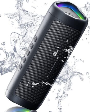 Bluetooth Speaker with HD Sound, Portable Wireless,  Waterproof, Up to 20H Playtime,  Pring, , for Home/Party/Outdoor/Beach, Electronic Gadgets,  Gift (Black)