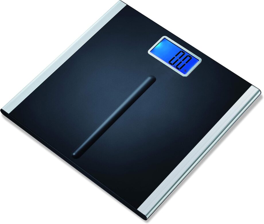 Precision Premium Digital Bathroom Scale with 3.5 inch Readout Display and "Step-On" Technology, Bath Scale for Body Weight, 400 lb Capacity, Black