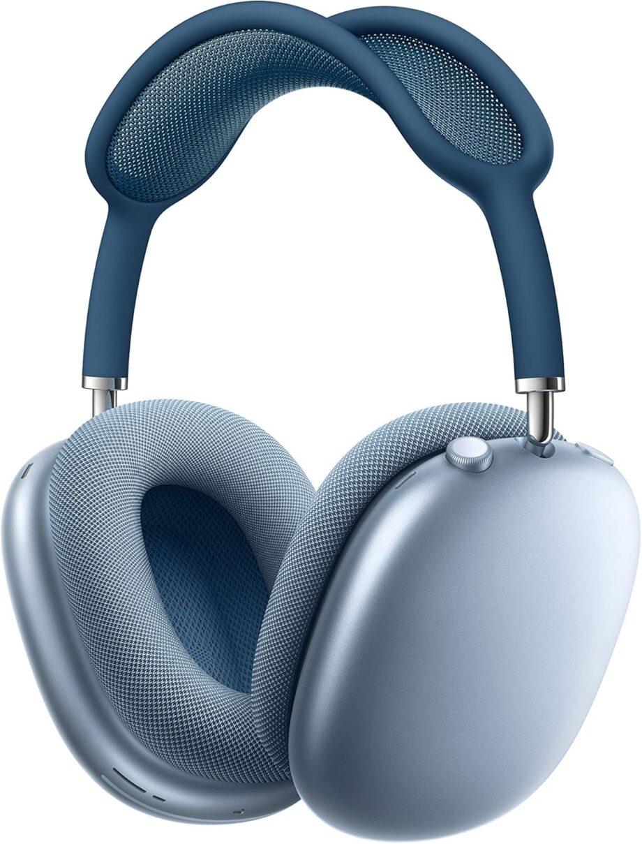 Wireless Over-Ear Headphones, Active Noise Cancelling, Transpary Mode, Personalized Spatial, Dolby Atmos, Bluetooth Headphones for  – Sky Blue