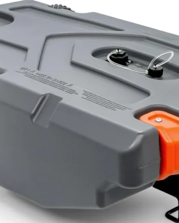 Camco Rhino Heavy Duty 28 Gallon Portable RV Waste Holding Tank with Hose and Accessories Durable Leak Free and Odorless RV Tote Tank (39004)