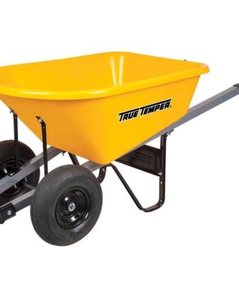 6 Cu. ft. Poly Wheelbarrow with Dual Wheels