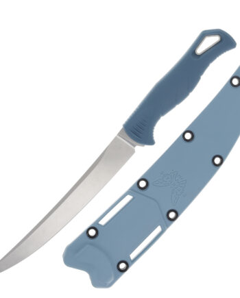 Benchmade Fishcrafter Fixed Blade Knife (7" Magnacut | Depth Blue Santoprene)