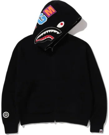 SHARK FULL ZIP KNIT HOODIE MENS