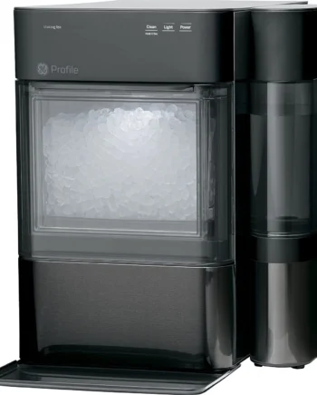 GE Profile Opal 2.0 | Countertop Nugget Ice Maker | Ice Machine with WiFi Connectivity | Smart Home Kitchen Essentials | Black Stainless