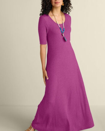 Textured Short Sleeve Santiago Dress