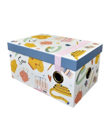 9 Sew & Craft Rectangle Box With Elastic Strap by Hudson 43