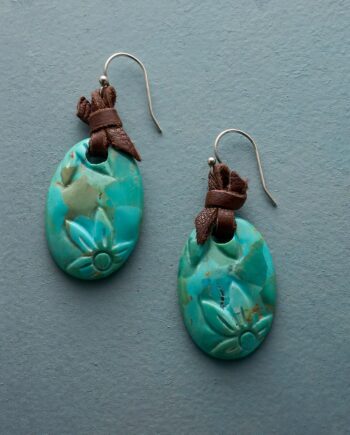 Turquoise Cartouche Earrings