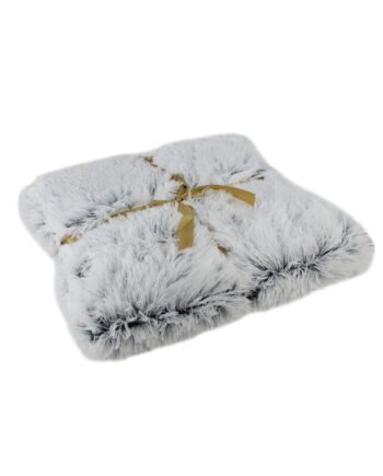 Northlight White Contemporary Rectangular Throw Blanket 55 x 62