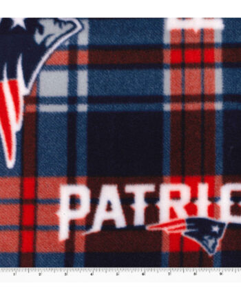 Fabric Traditions New England Patriots Fleece Fabric Plaids