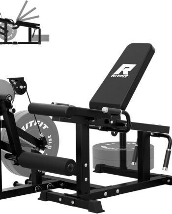 RITFIT Leg Extension & Curl Machine, 700lb, Home Gym Compatible