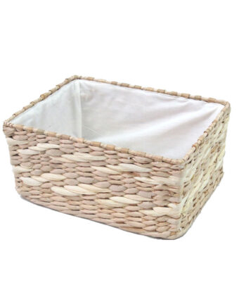 Organizing Essentials 10 x 7.5 Rush Basket With Metal Frame
