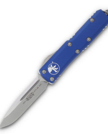 Microtech Knives UTX-85 Auto OTF Navy 3.11in Satin Drop Point AUMT2314NA