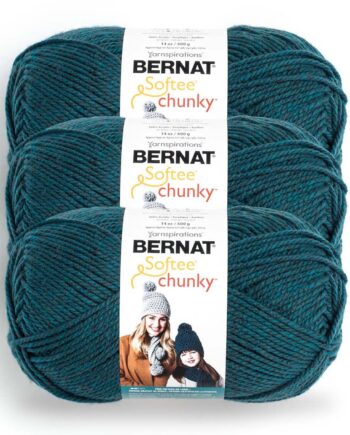 Bernat Softee Chunky 431yds Super Bulky Acrylic Yarn 3 Bundle