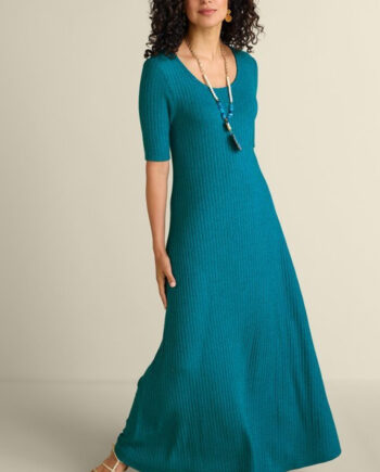 Textured Short Sleeve Santiago Dress