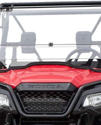 Clearly Tough Honda Pioneer 500 / 520 Windshield - Full folding -SCRATCH RESISTANT- Ultimate in SXS versatility! Easy on and off. Full to half in seconds *Premium poly w/ Scratch Resistant Hard Coat