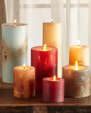 Antigua Single Wick Pillar Candle