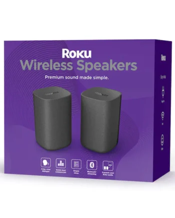 Roku 6.1-in 80-Watt Set of 2 Smart Indoor Portable Speaker