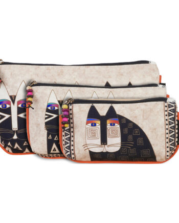 Laurel Burch Cosmetic Bags 3 Pkg Wild Cats