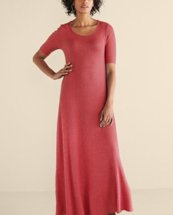 Textured Short Sleeve Santiago Dress