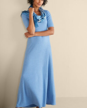 Textured Short Sleeve Santiago Dress