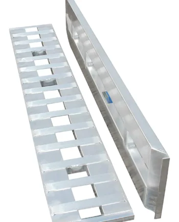 7 FT x 15 Aluminum 6000 LB RampS CAR Truck Trailer Auto Hauler Knife & Hook Ends