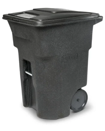 ANA96-00BKS 96 gal. Trash Can with Quiet Wheels and Lid