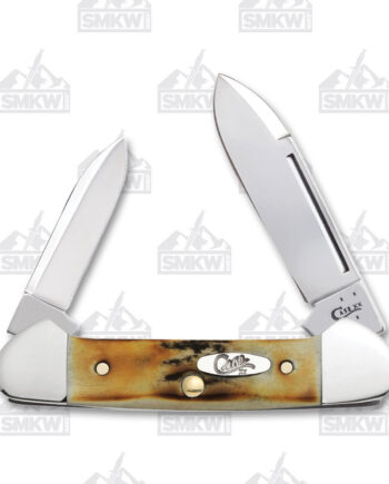 Case XX Genuine India Stag Baby Butterbean Folding Knife CA5537